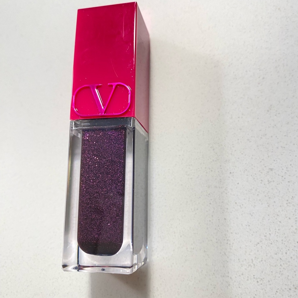 Valentino Pink Lip Gloss with Purple Tint